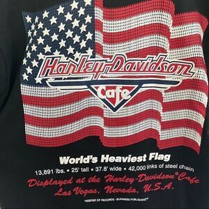 Harley Davidson “heaviest flag” graphic t